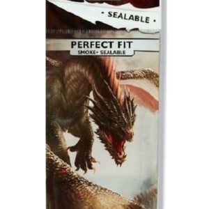 Dragon Shield Standard Perfect Fit Sealable Sleeves – Smoke (100 Sleeves) Card & Game Supplies
