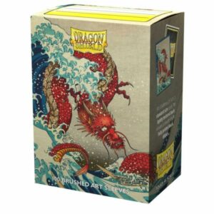 Dragon Shield Brushed Art Sleeves – The Great Wave (100 Sleeves) Card & Game Supplies