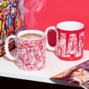 Marvel Logo Heat Change Red Ceramic Mug PP7979MC (300ml) Accessories Marvel